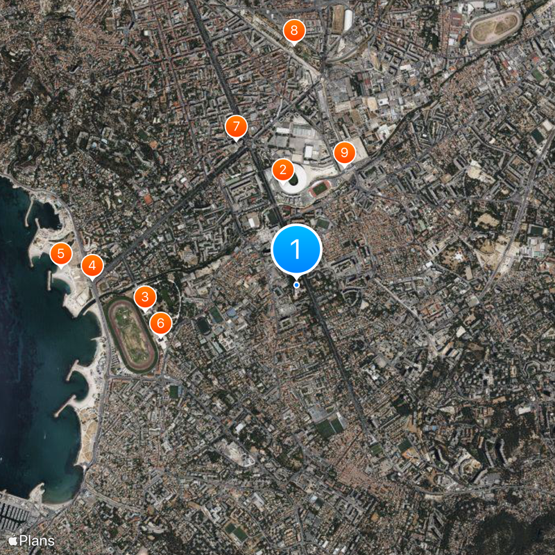 Unité d'Habitation de Marseille Mapa