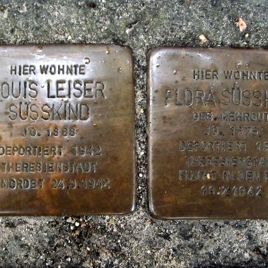 Stolperstein dedicated to Louis Leiser Süßkind