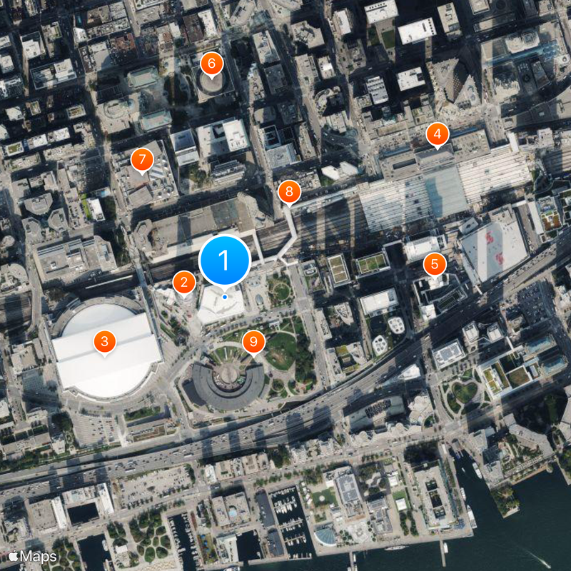 Ripley's Aquarium of Canada Map