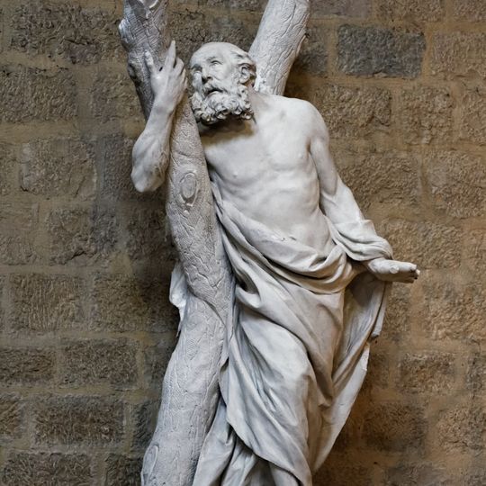 Dijon St Benigne cathedral, Saint-Andrew statue