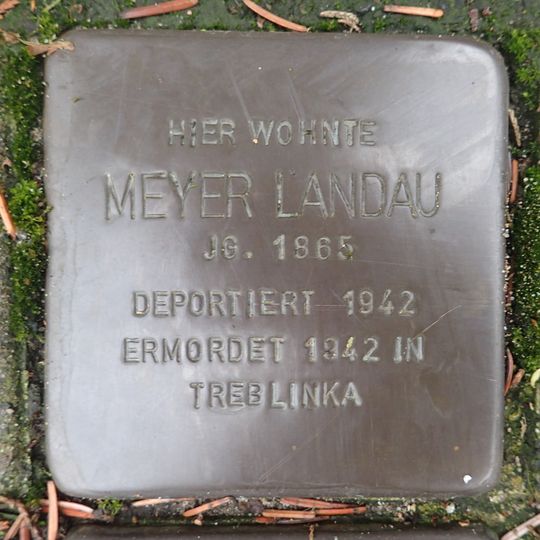 Stolperstein en memoria de Meyer Landau
