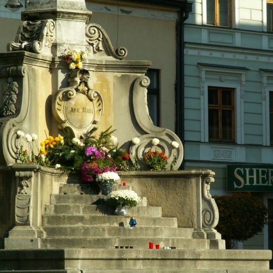 Mariánsky stĺp, kartuša I.