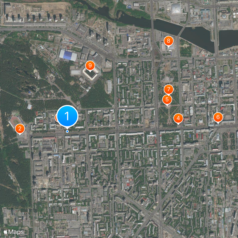 South Ural State University Map