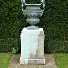 Pair Of Urns, At Hyacinth Garden At Anglesey Abbey