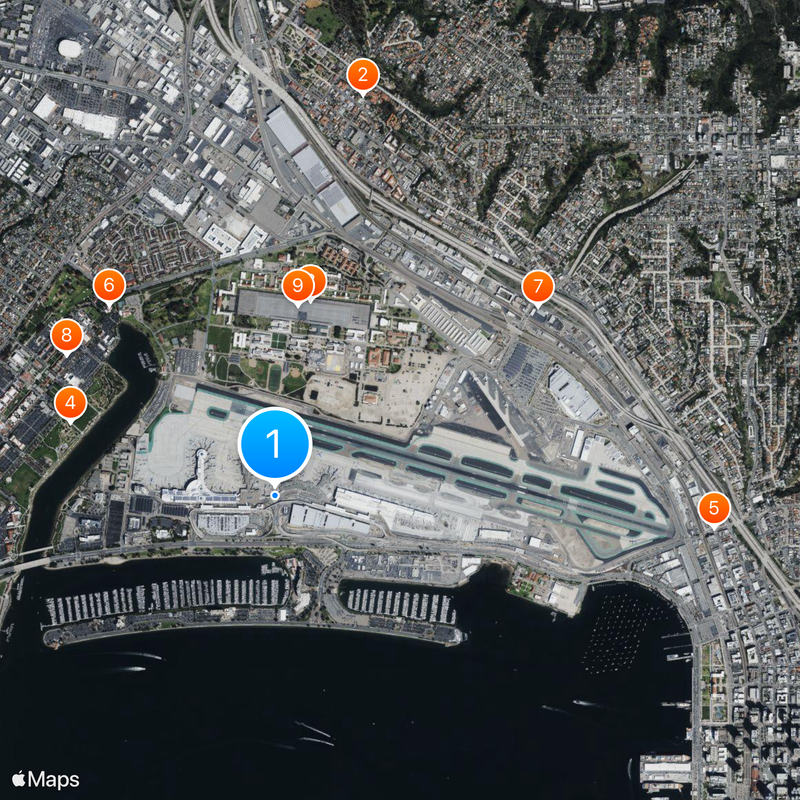 San Diego International Airport Map