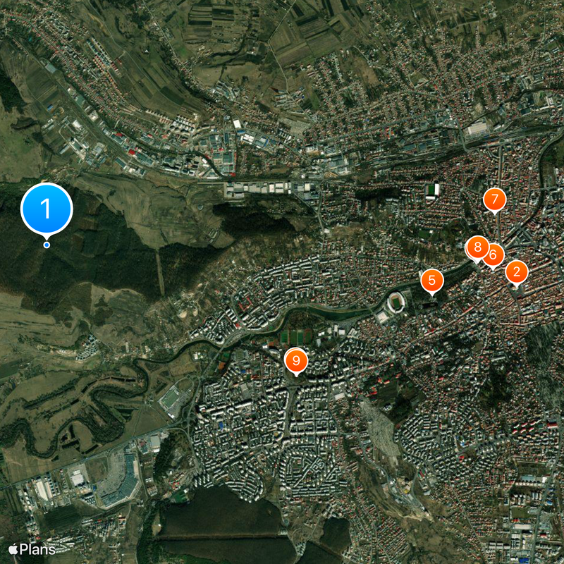 Forêt de Hoia Carte