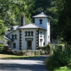 Nanteos Lodge, including gate pier, gate and railings