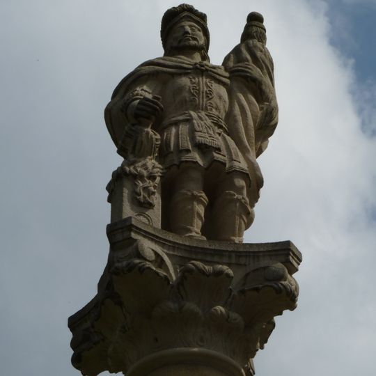 Socha svatého Floriána v Horních Domaslavicích