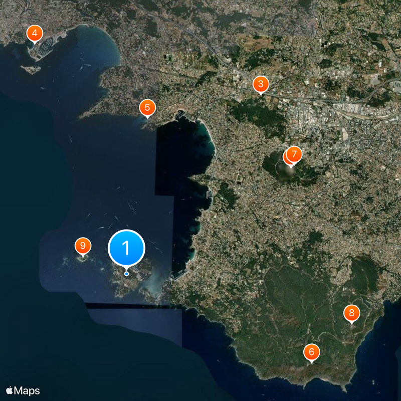 Île des Embiez Map