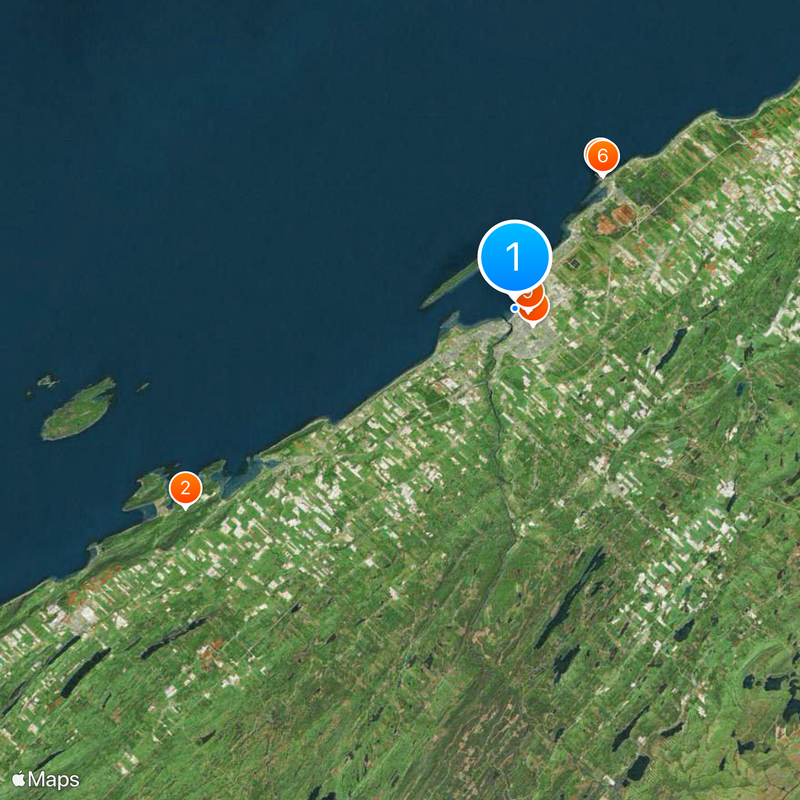 Rimouski Mappa