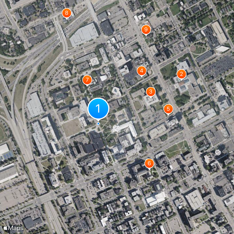 Wayne State University Map