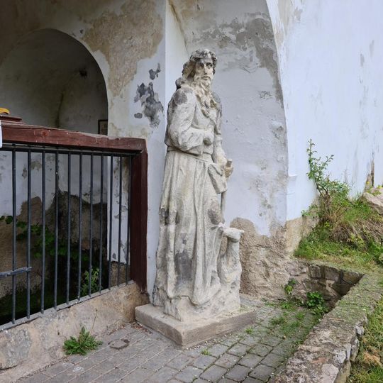 Statue of St. Ivan in Svatý Jan pod Skalou