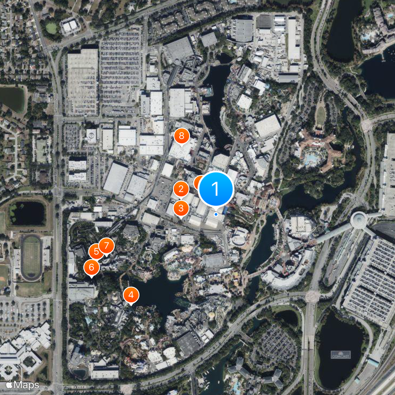 Nickelodeon Studios Map