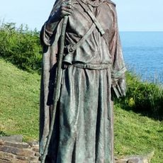 St Carannog's statue, Llangrannog
