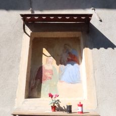 Affresco Madonna con Bambino e Santa Lucia