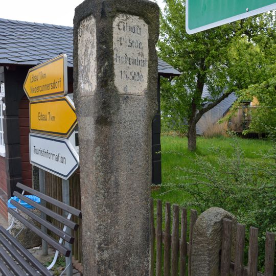 Marker stone Hauptstraße