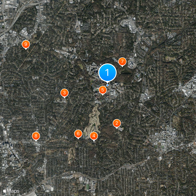 Emory University School of Medicine Map