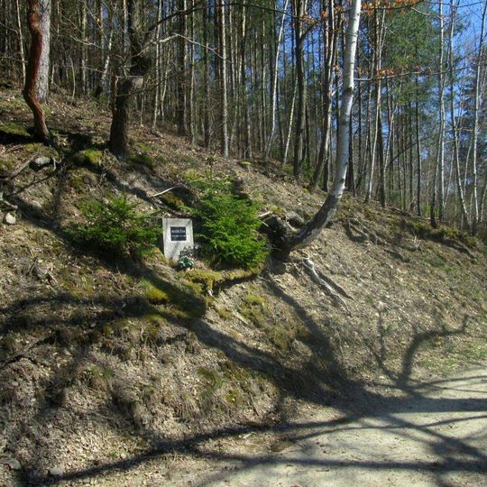 Pomník Aloise Žáka u rybníka Hroznatán