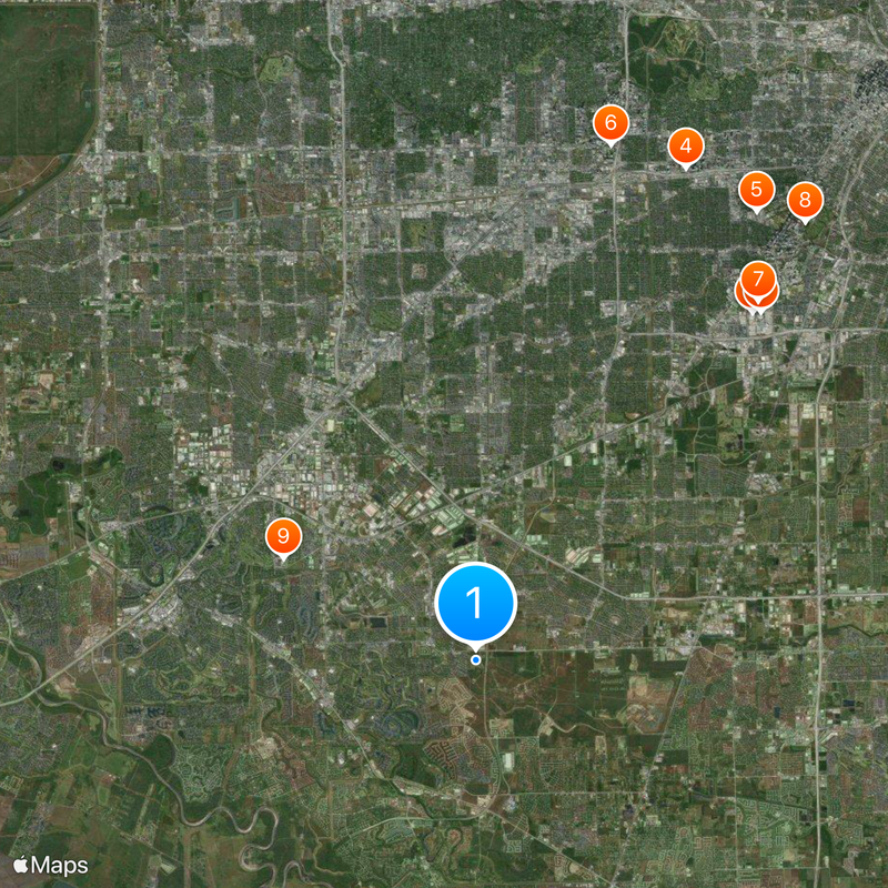 KRBE Map