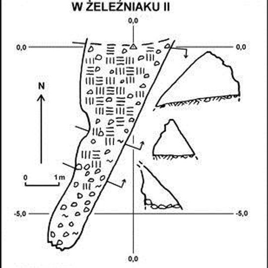 Schronisko nad Trawersem w Żeleźniaku II