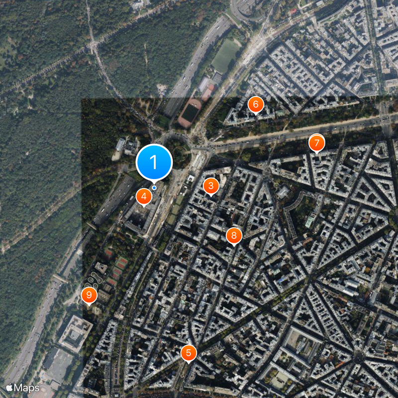 Universität Paris-Dauphine Karte