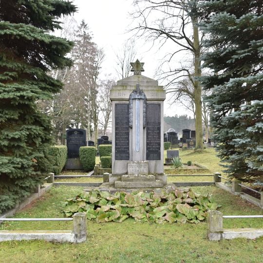 World War I memorial at the Jewish cemetery in Třebíč
