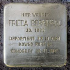 Stolperstein à la mémoire de Frieda Bernhard
