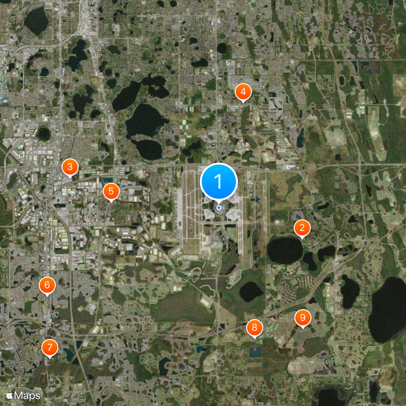 Orlando International Airport Map