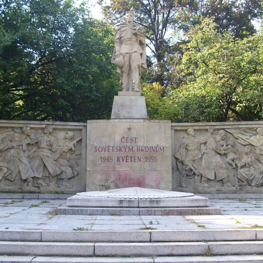 Pomník osvobození v Městských sadech v Ústí nad Labem