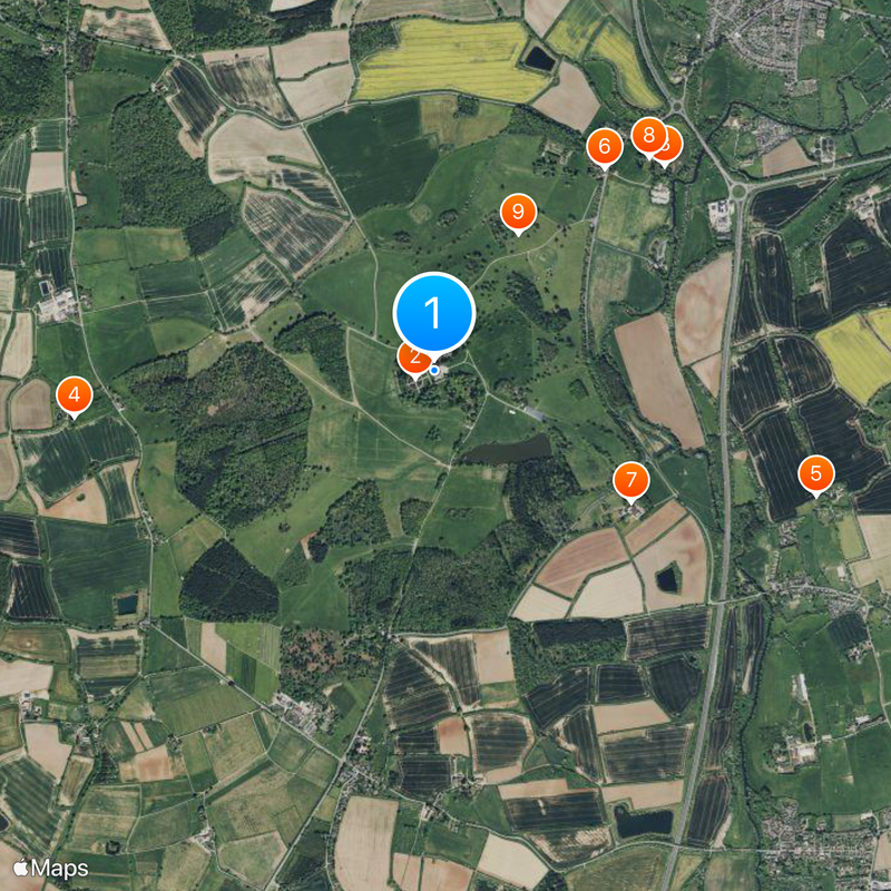 Ragley Hall Mappa