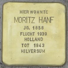 Stolperstein en memoria de Moritz Hanf