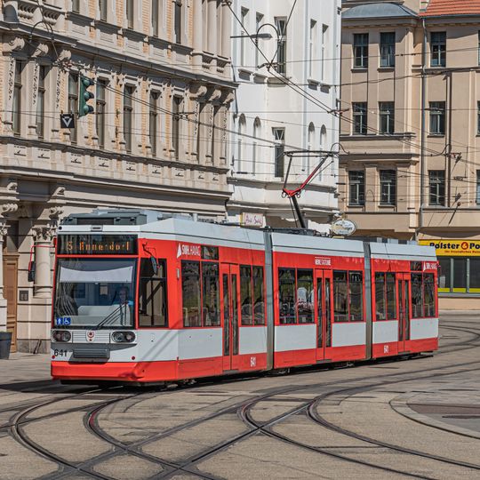 Trams in Halle