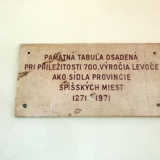 Radnica, tabuľa pamätná II.