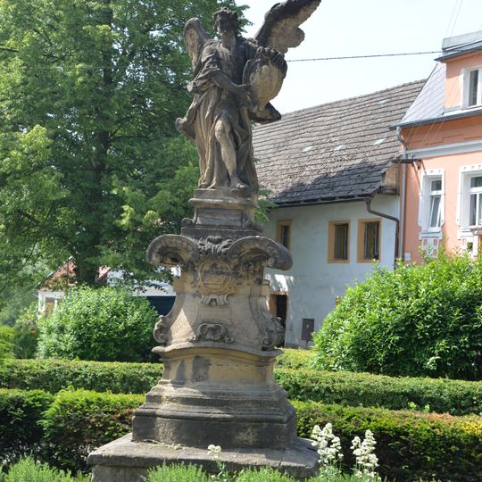 Statue of angel in Liběšice