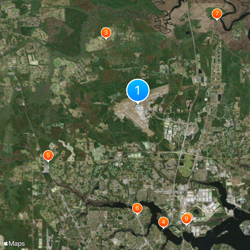 Jacksonville International Airport Map