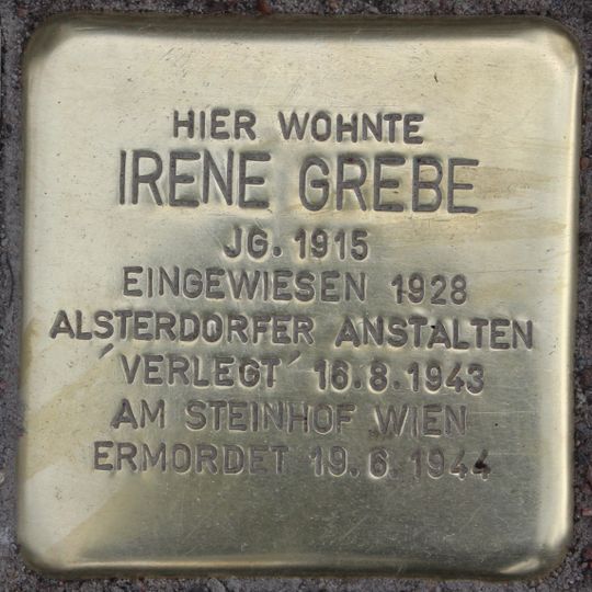 Stolperstein für Irene Grebe
