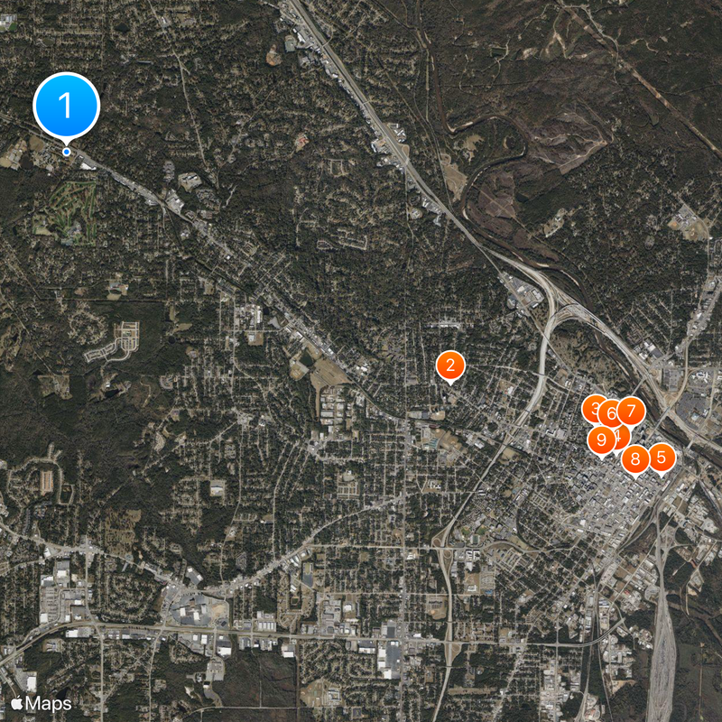 Wesleyan College Map