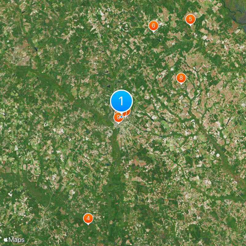 Claflin University Map