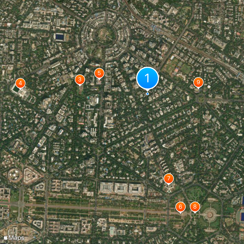 Agrasen ki Baoli Kaart