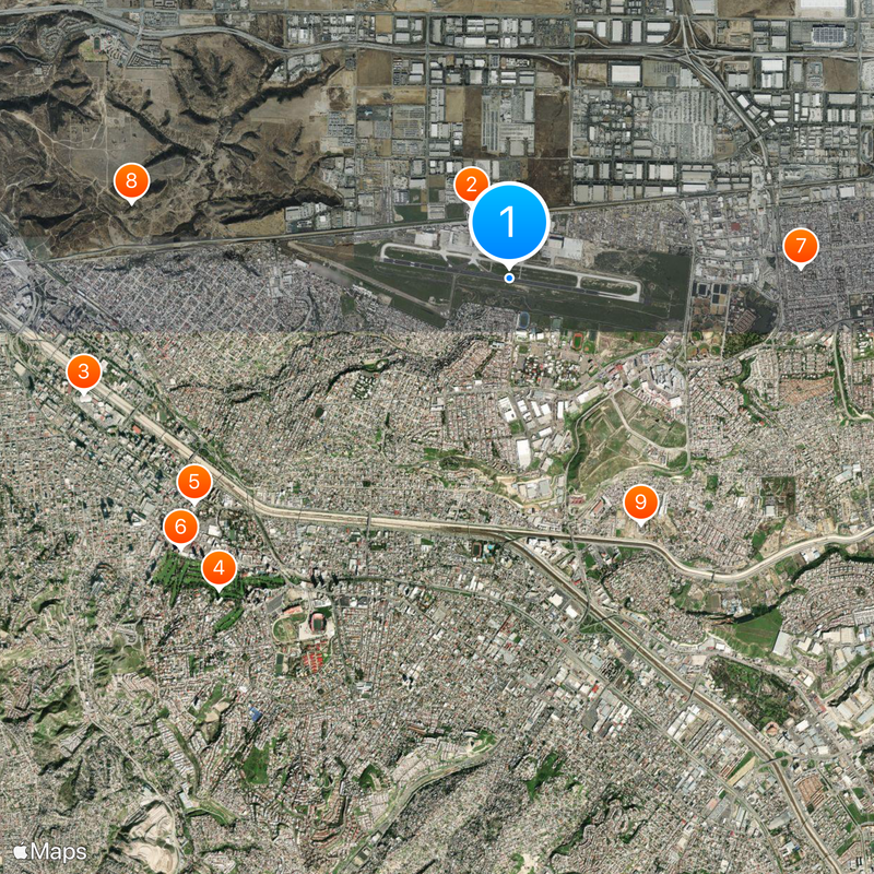 Tijuana International Airport Map