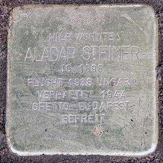 Stolperstein für Aladar Steiner