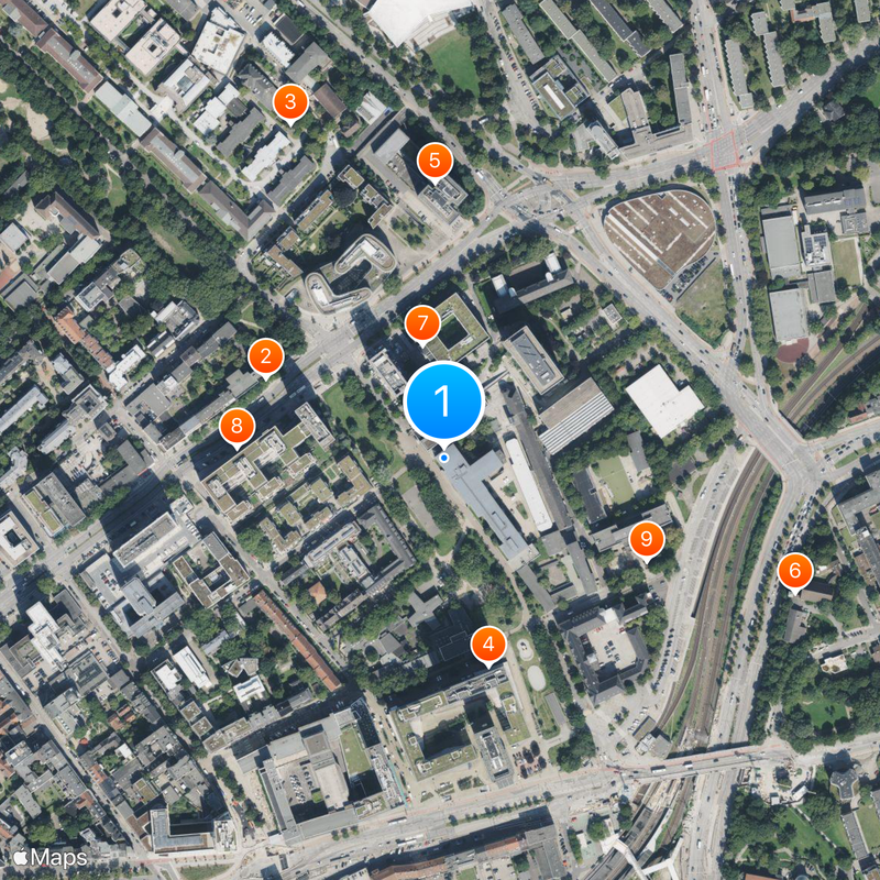 Hamburg University of Applied Sciences Map