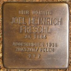 Stolperstein dedicated to Joel Heinrich Freschl