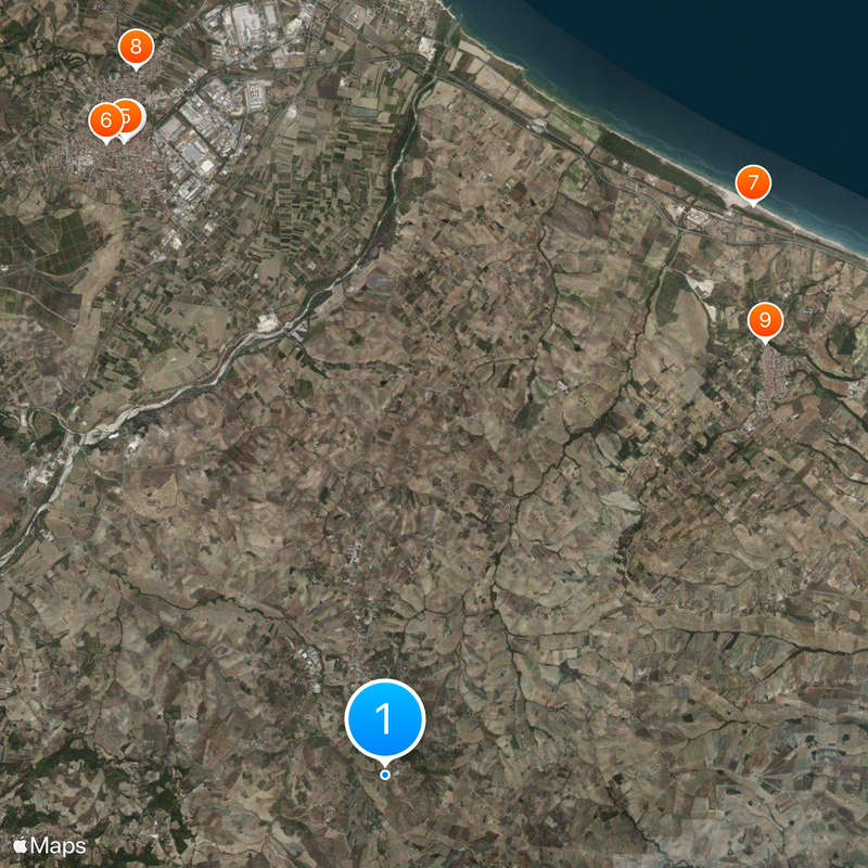 Montenero di Bisaccia Mappa