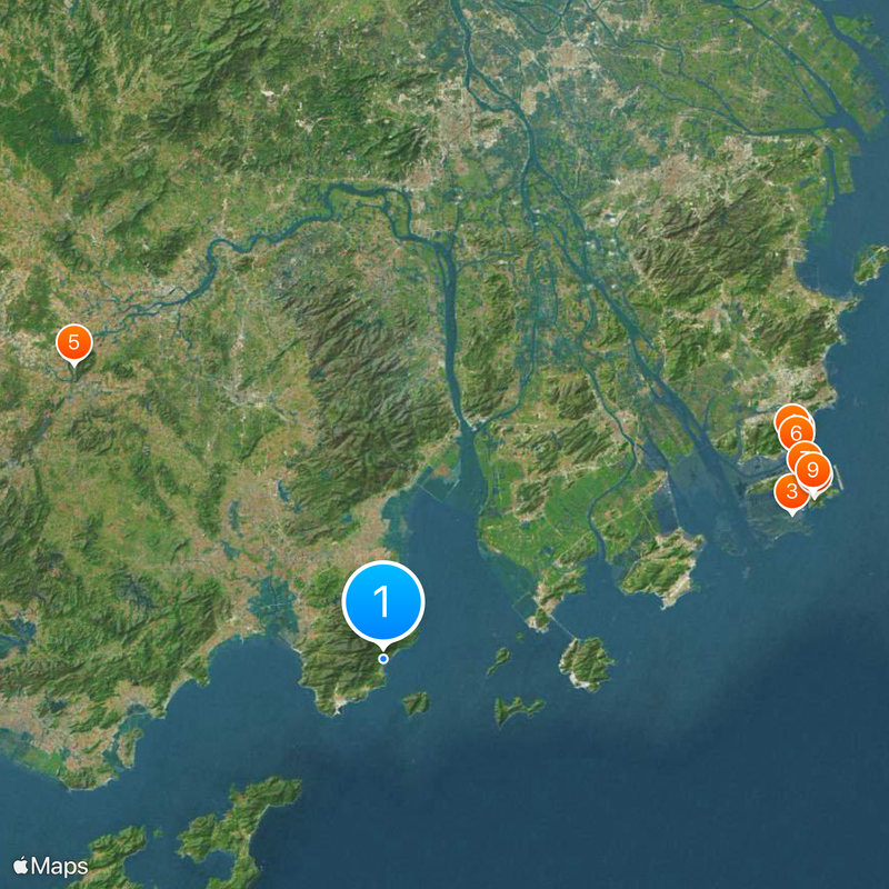 Taishan Nuclear Power Plant Map