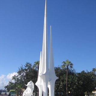 Sculpture of the sails in Alexandria
