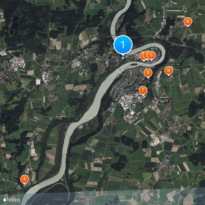 Wasserburg am Inn Map