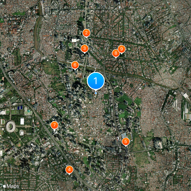 SMA Negeri 3 Jakarta Map