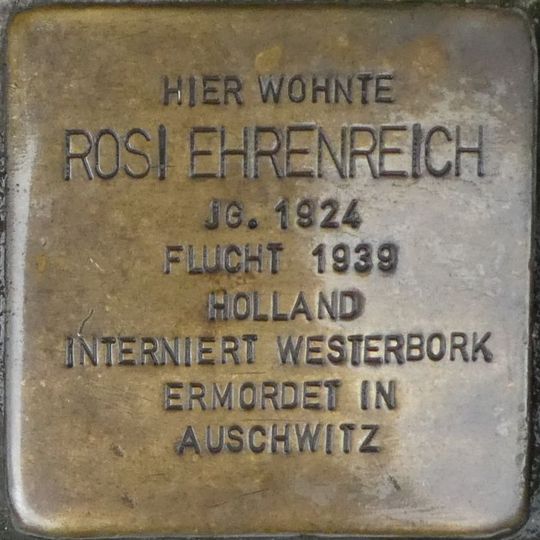 Stolperstein en memoria de Rosi Ehrenreich
