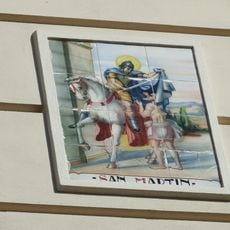 Retablo cerámico de San Martín